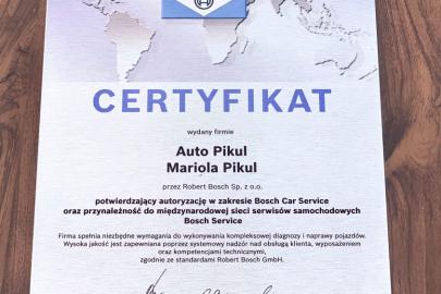 Galeria certificate #1