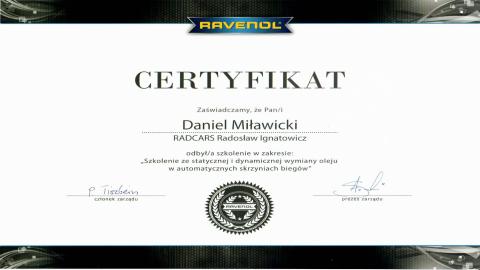 Galeria certificate #6